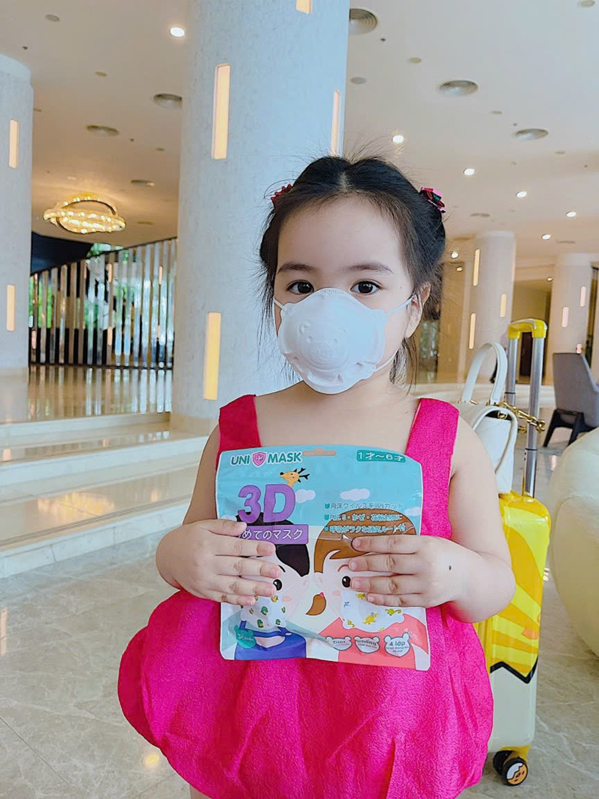 Khẩu trang gấu 3D (gói 3c)