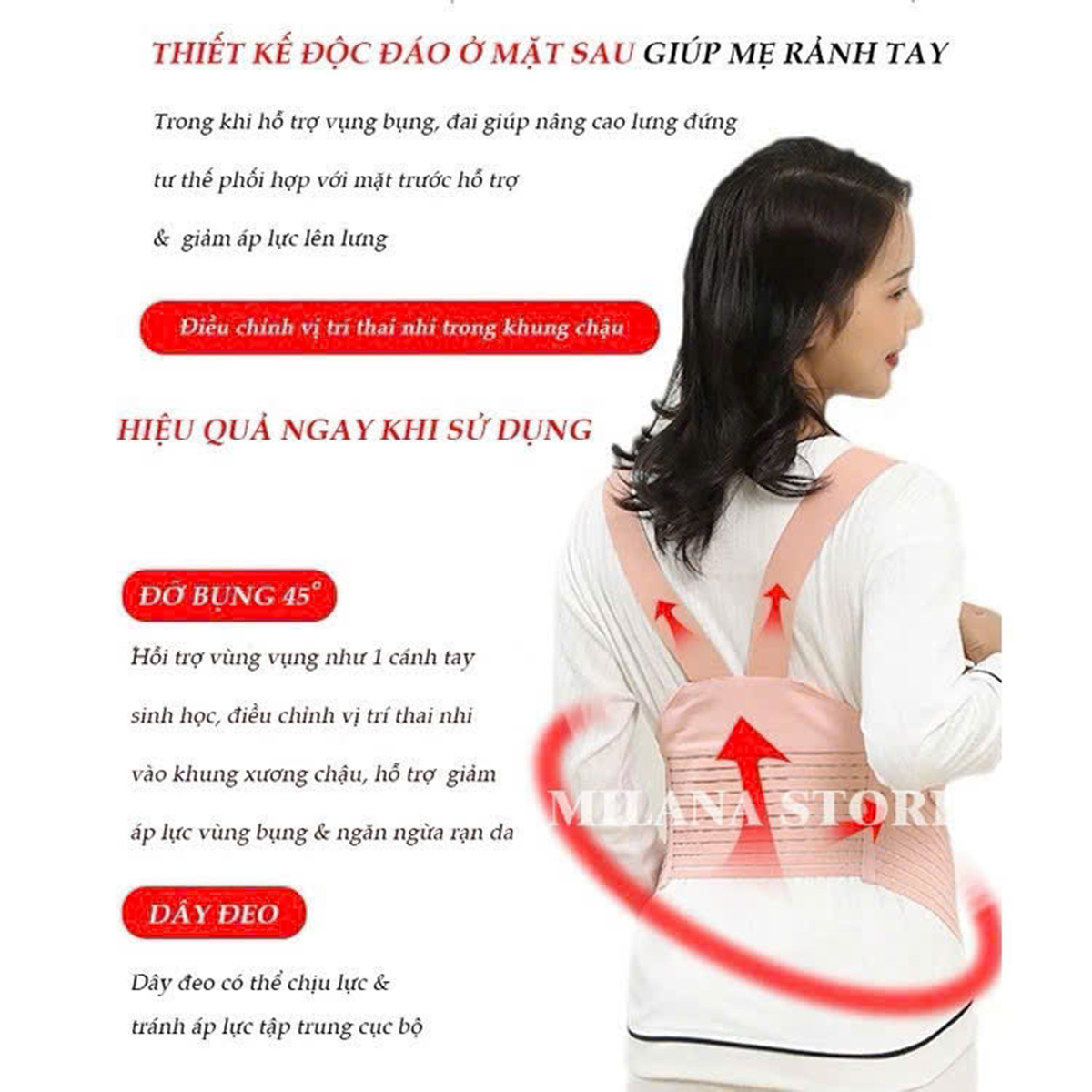 Đai đỡ bụng mẹ bầu