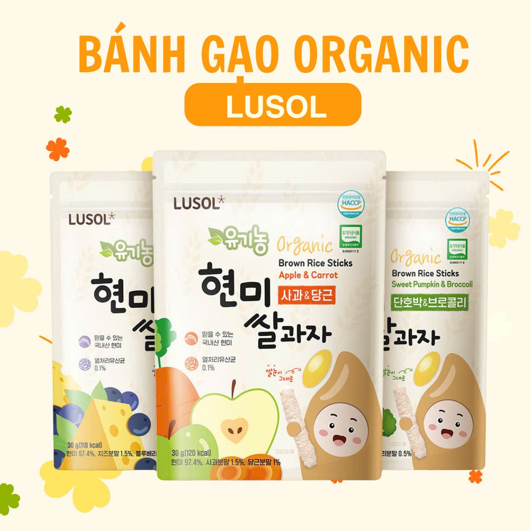 Bánh gạo Lusol organic