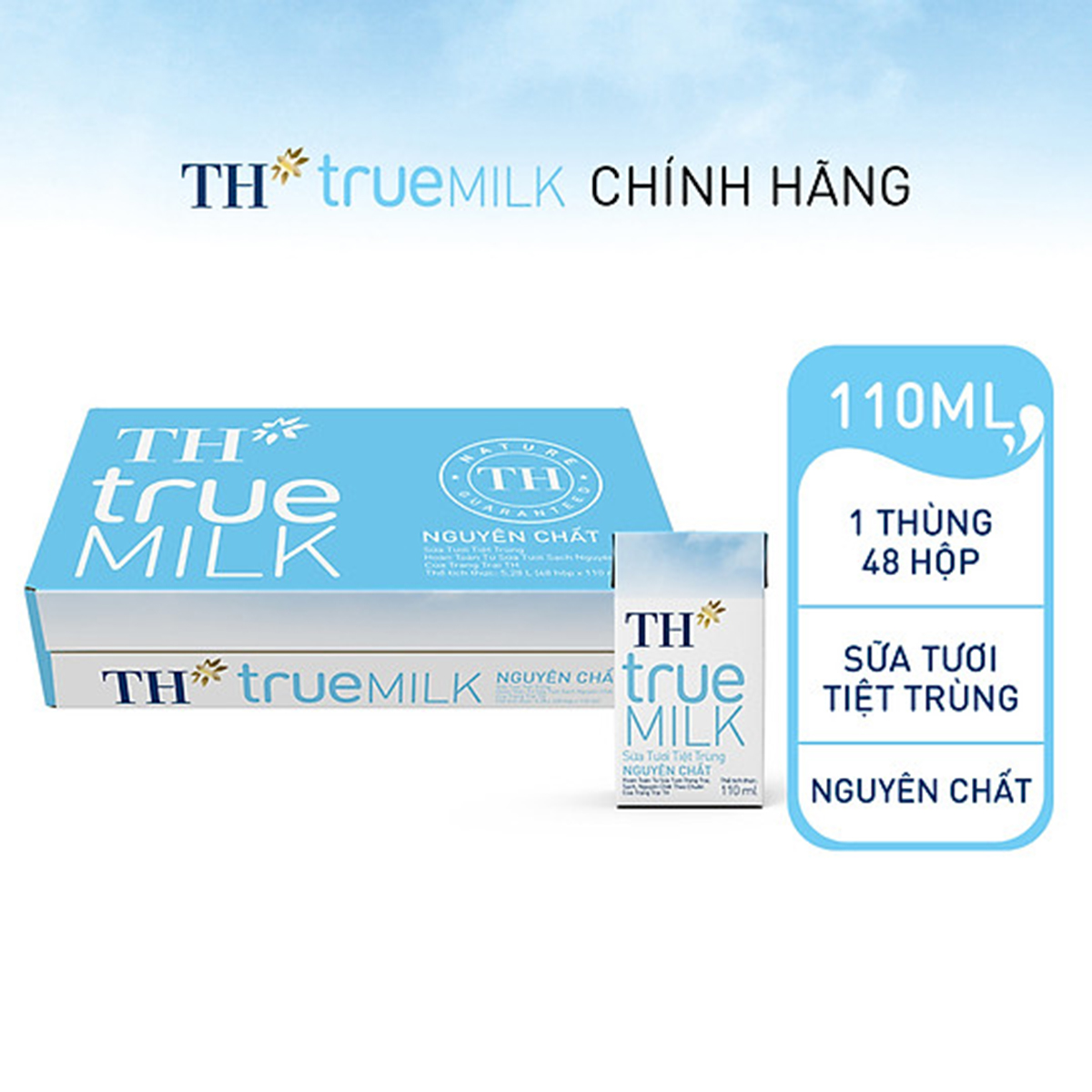 Sữa tươi TH true milk KD 110ml