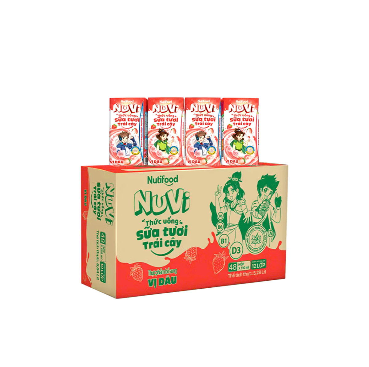 Sữa trái cây Nuvi 110ml các vị
