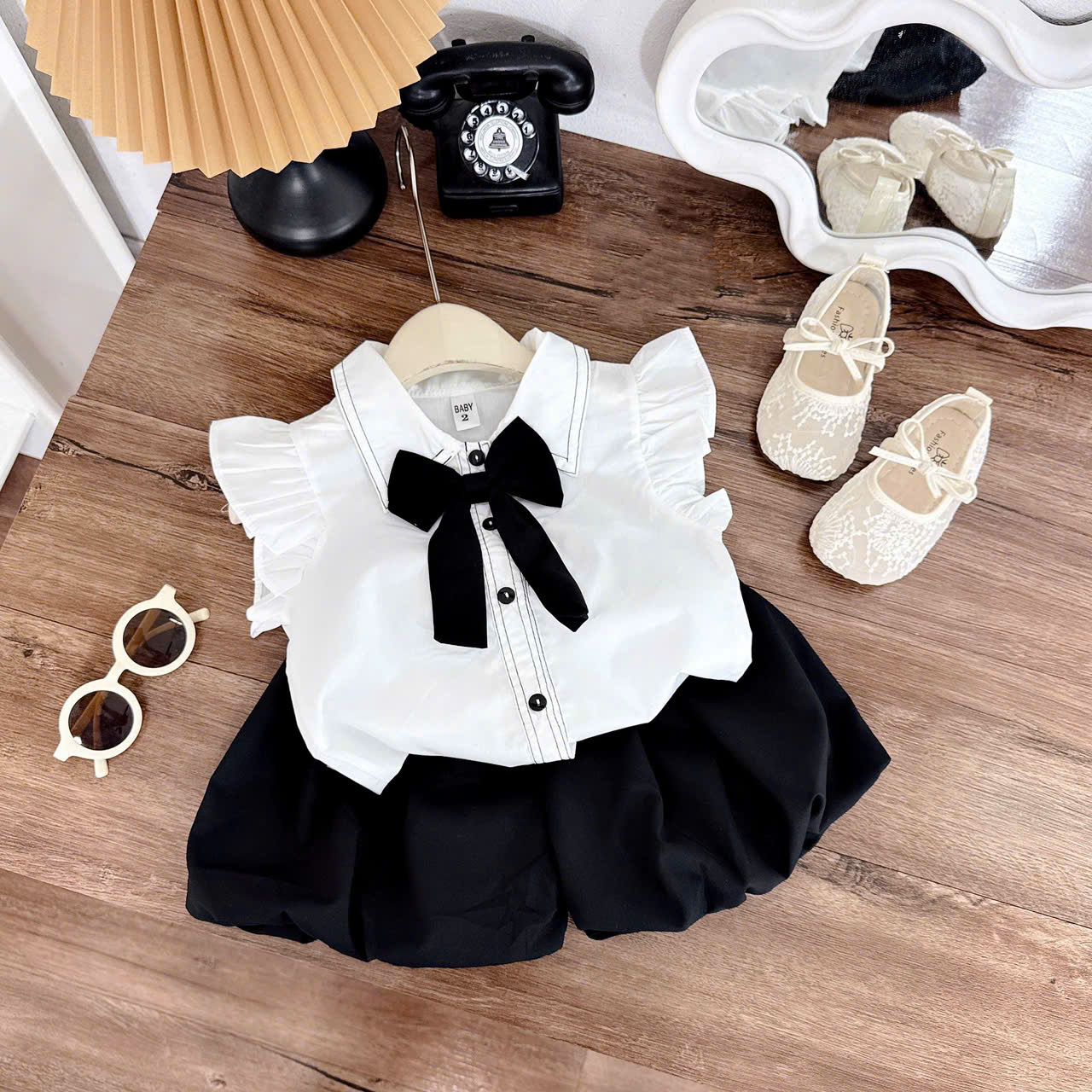 Bộ cộc nơ bé gái