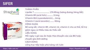 Sắt bột Sifer 30 gói (9m+)