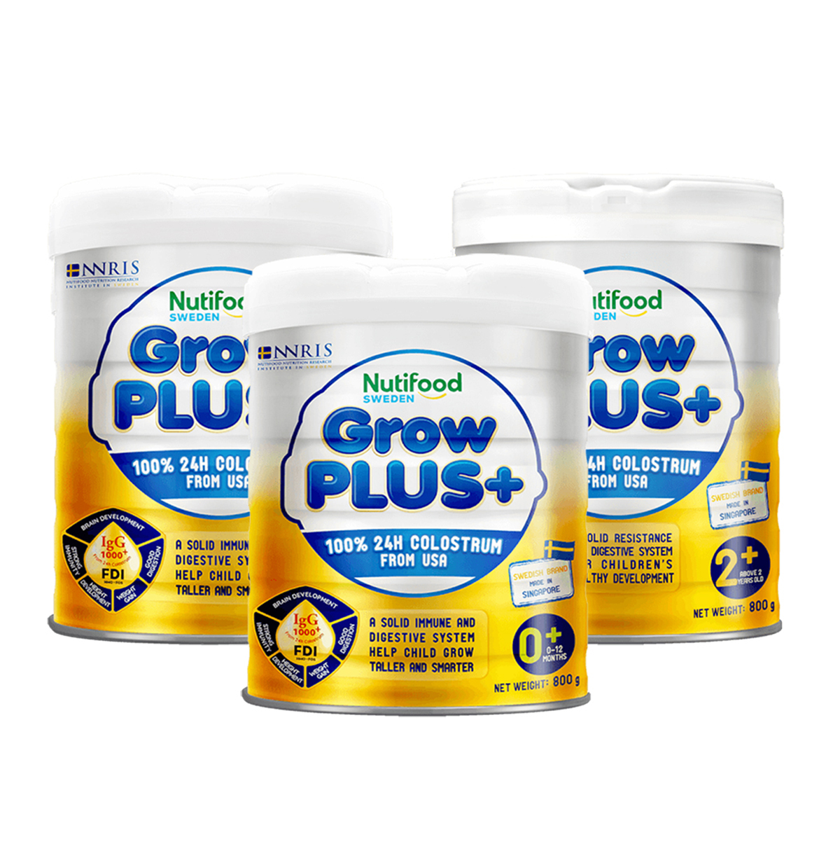 Sữa bột Grow plus vàng các số
