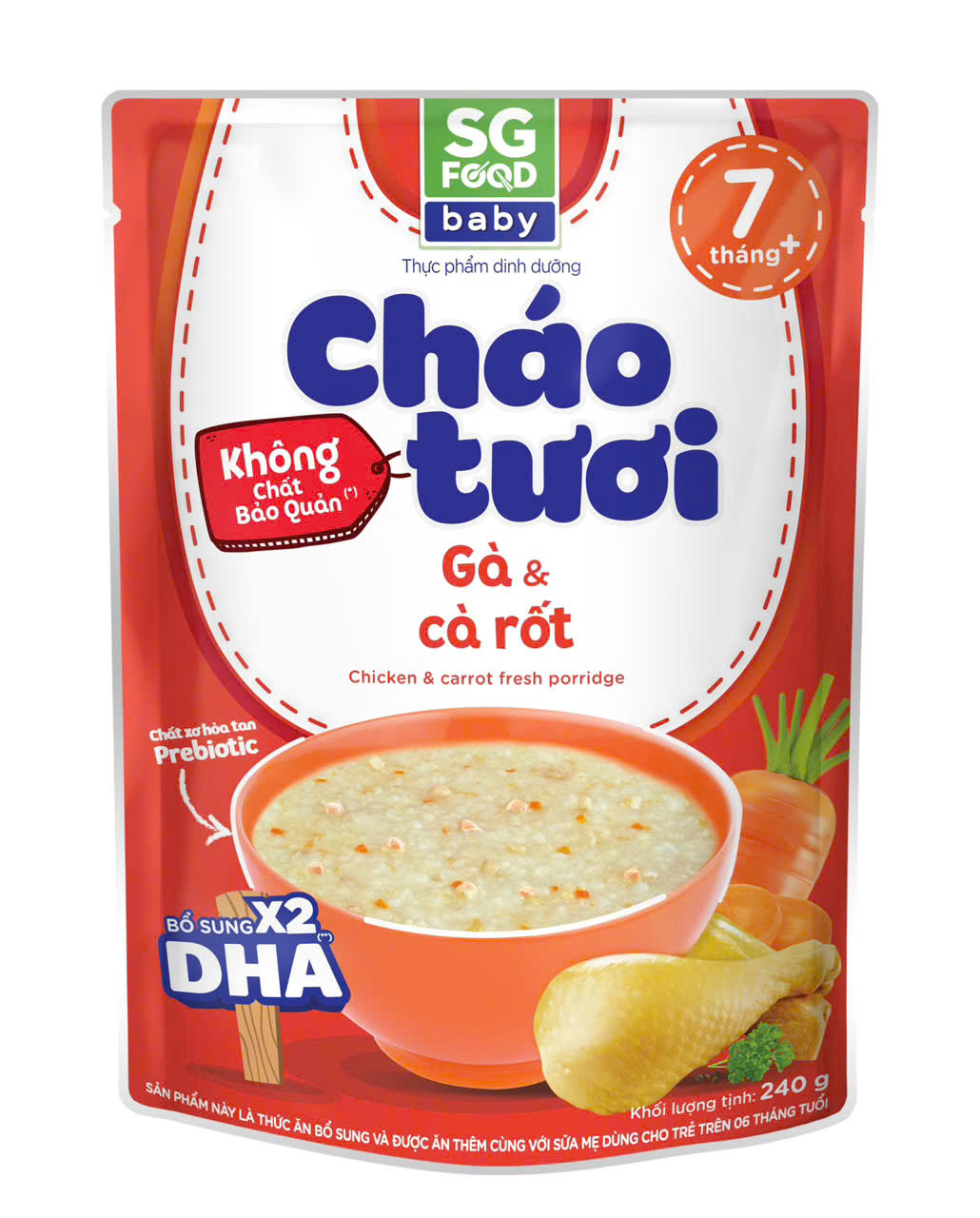 Cháo tươi SGF Baby 240g (7m+)