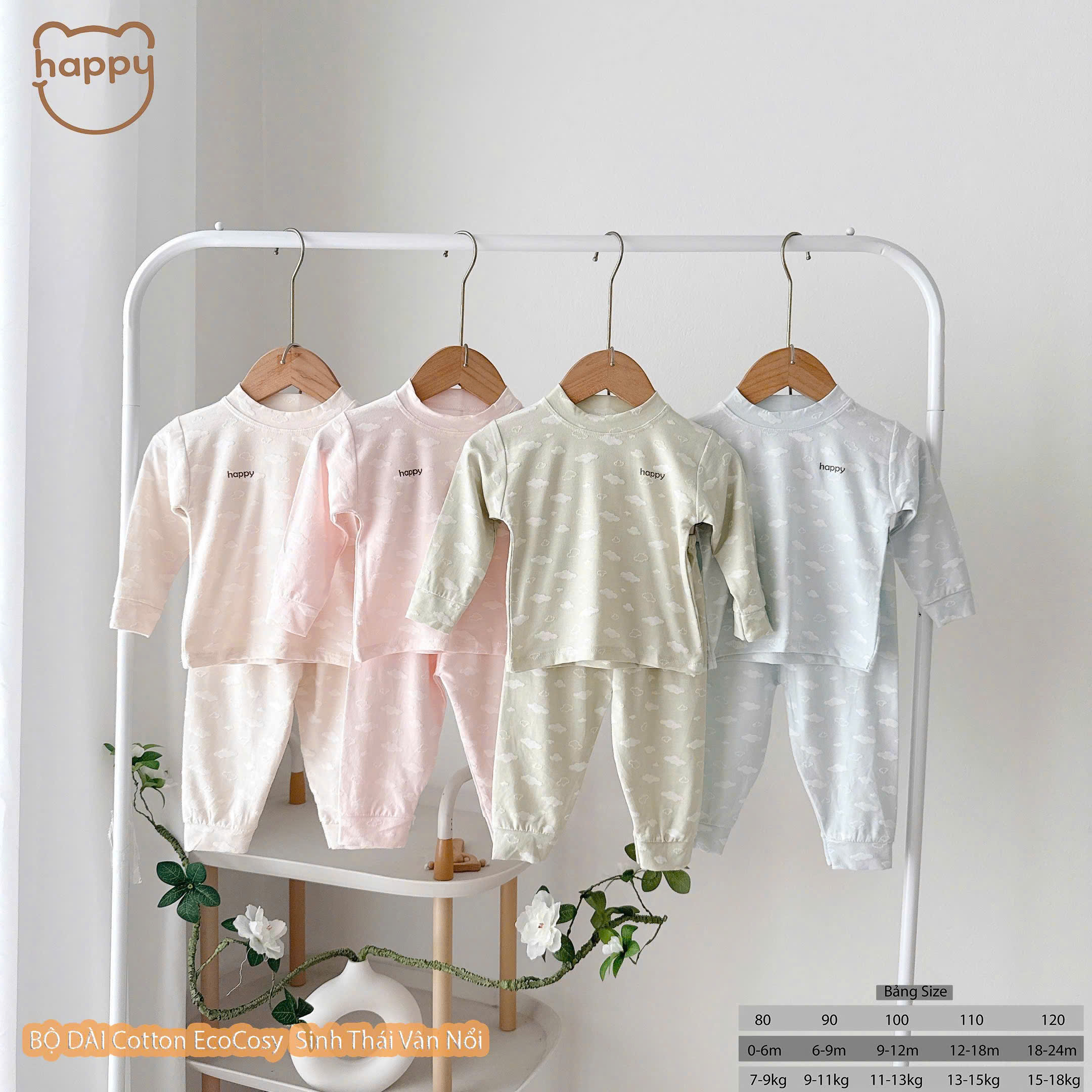 Bộ dài vân nổi Happy
