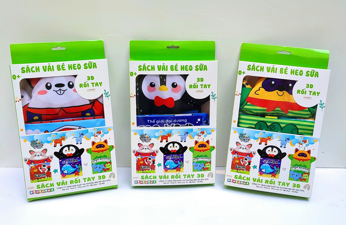 Sách vải múa rối cho bé cao cấp