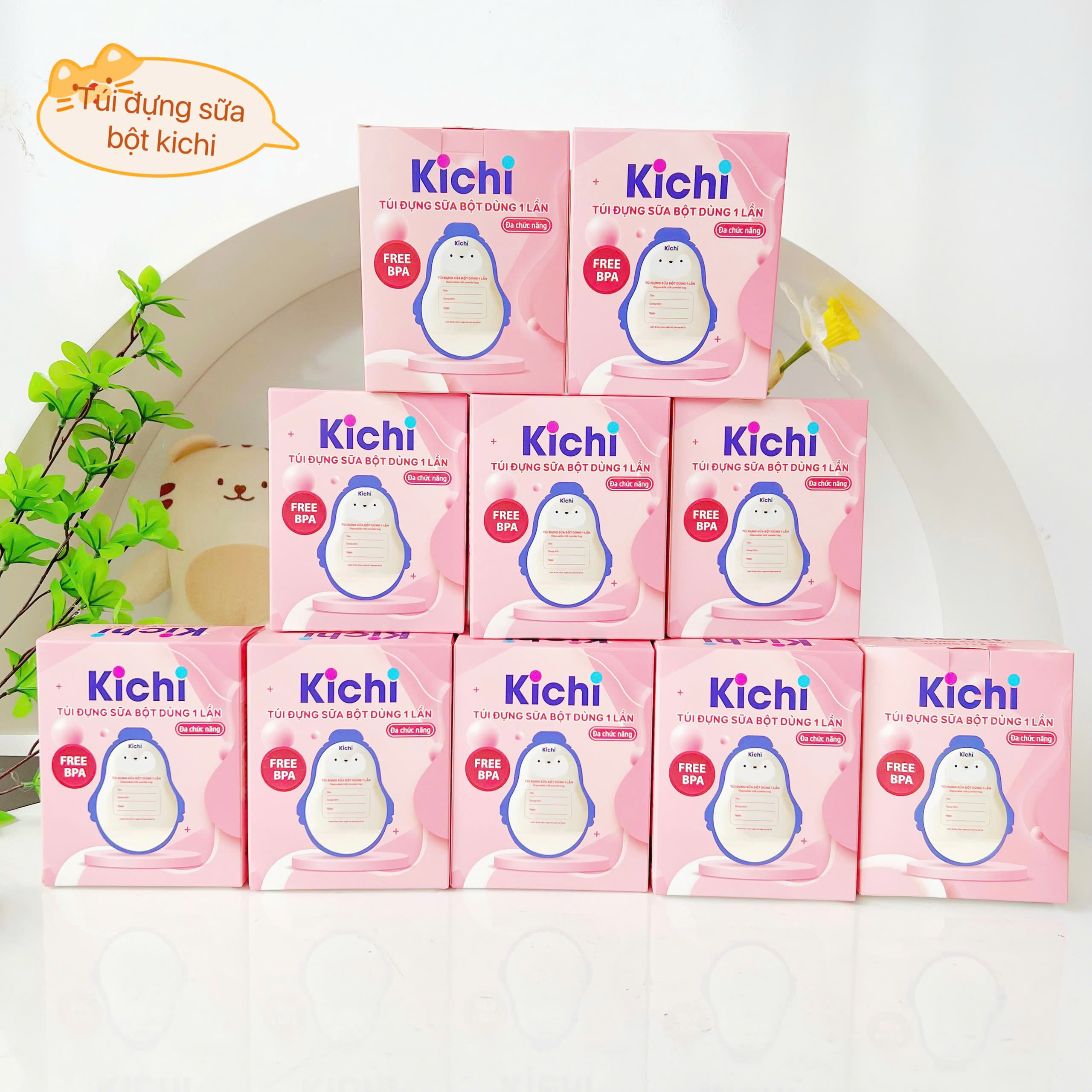 Túi trữ sữa bột 1 lần Kichi (30pcs)