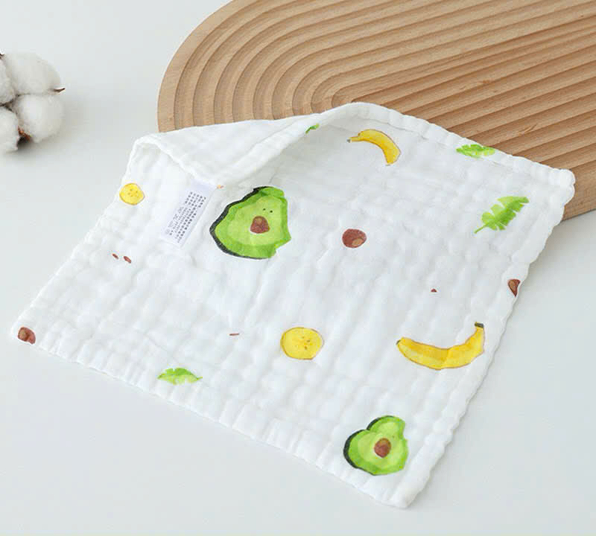 Set 5 Khăn sữa xô nhăn (hoạ tiết)