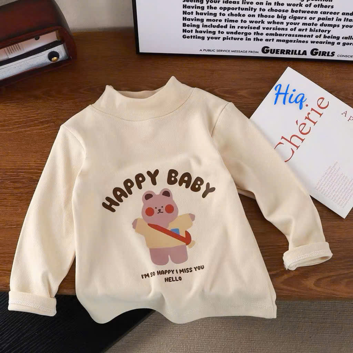 Áo giữ nhiệt Zip lông kẻ nhí 2