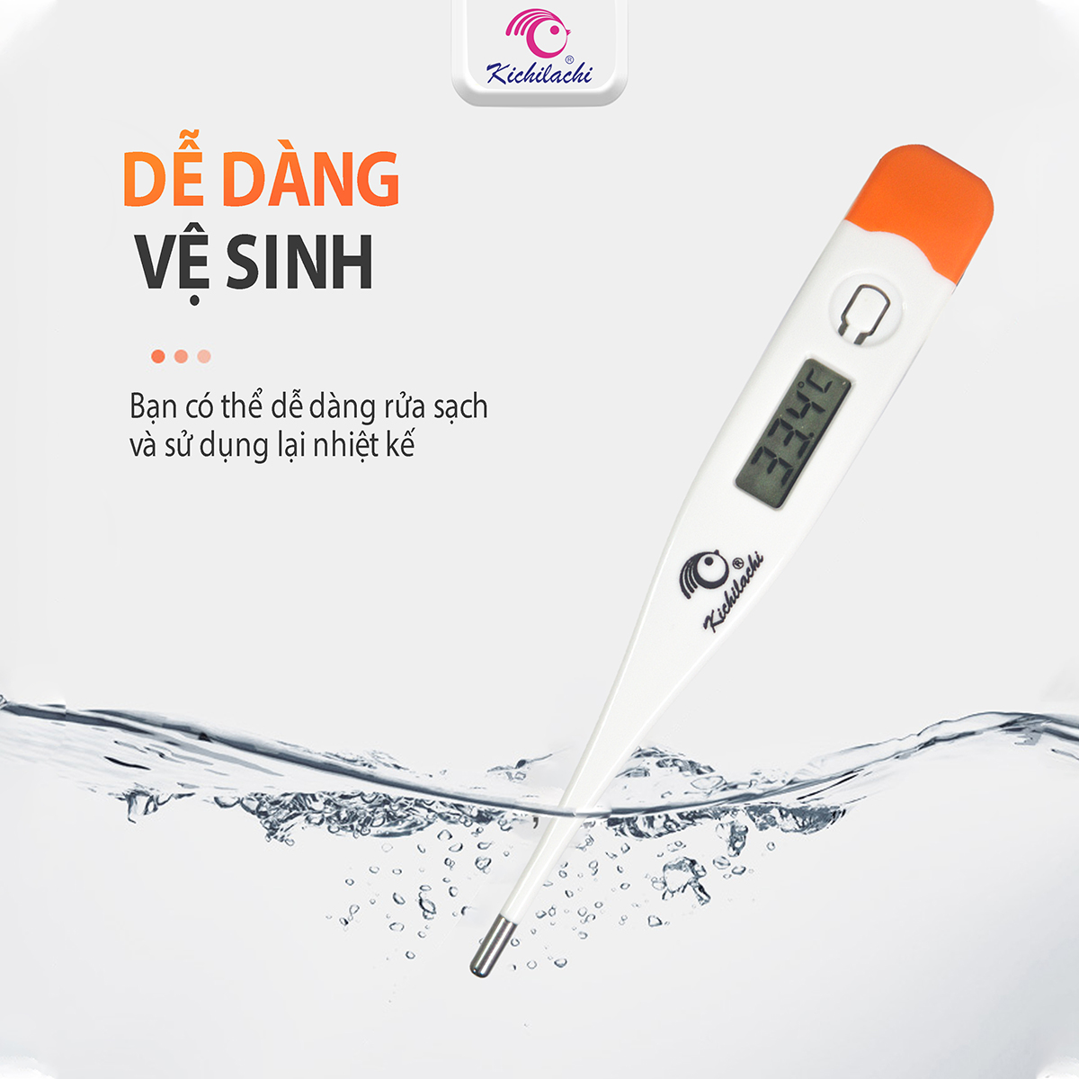 Nhiệt kế điện tử Kichi