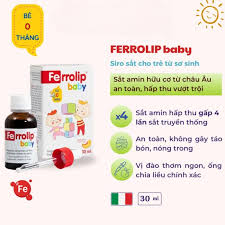 Sắt Ferrolip Baby 30ml (0m+)