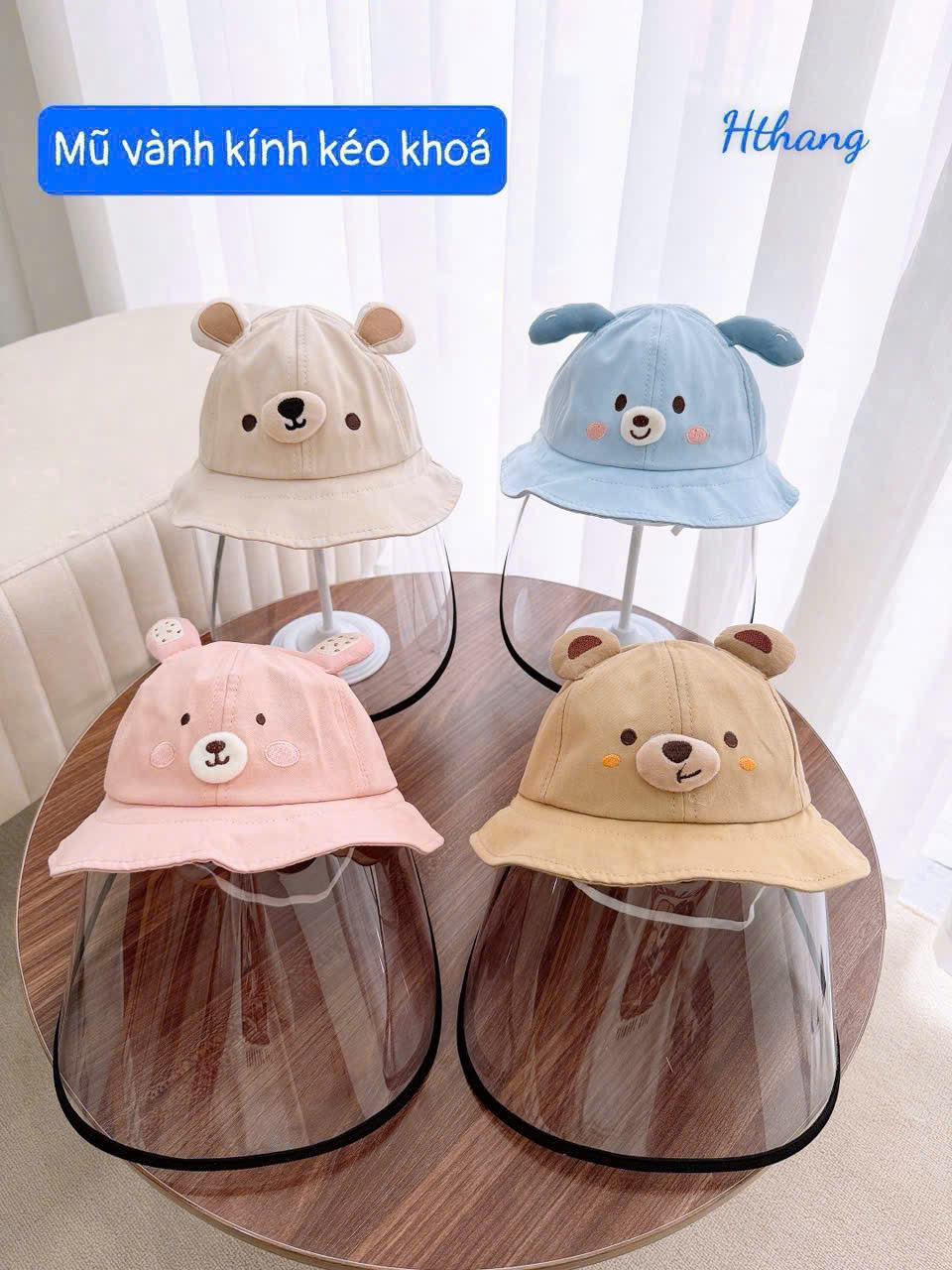 Mũ vành kèm kính