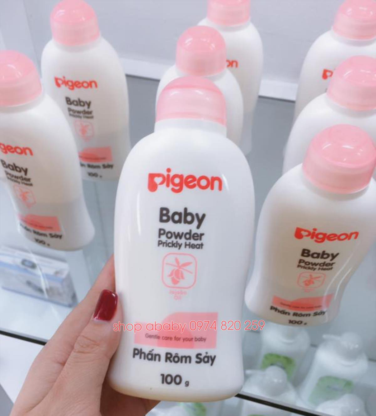 Phấn rôm Pigeon 100g