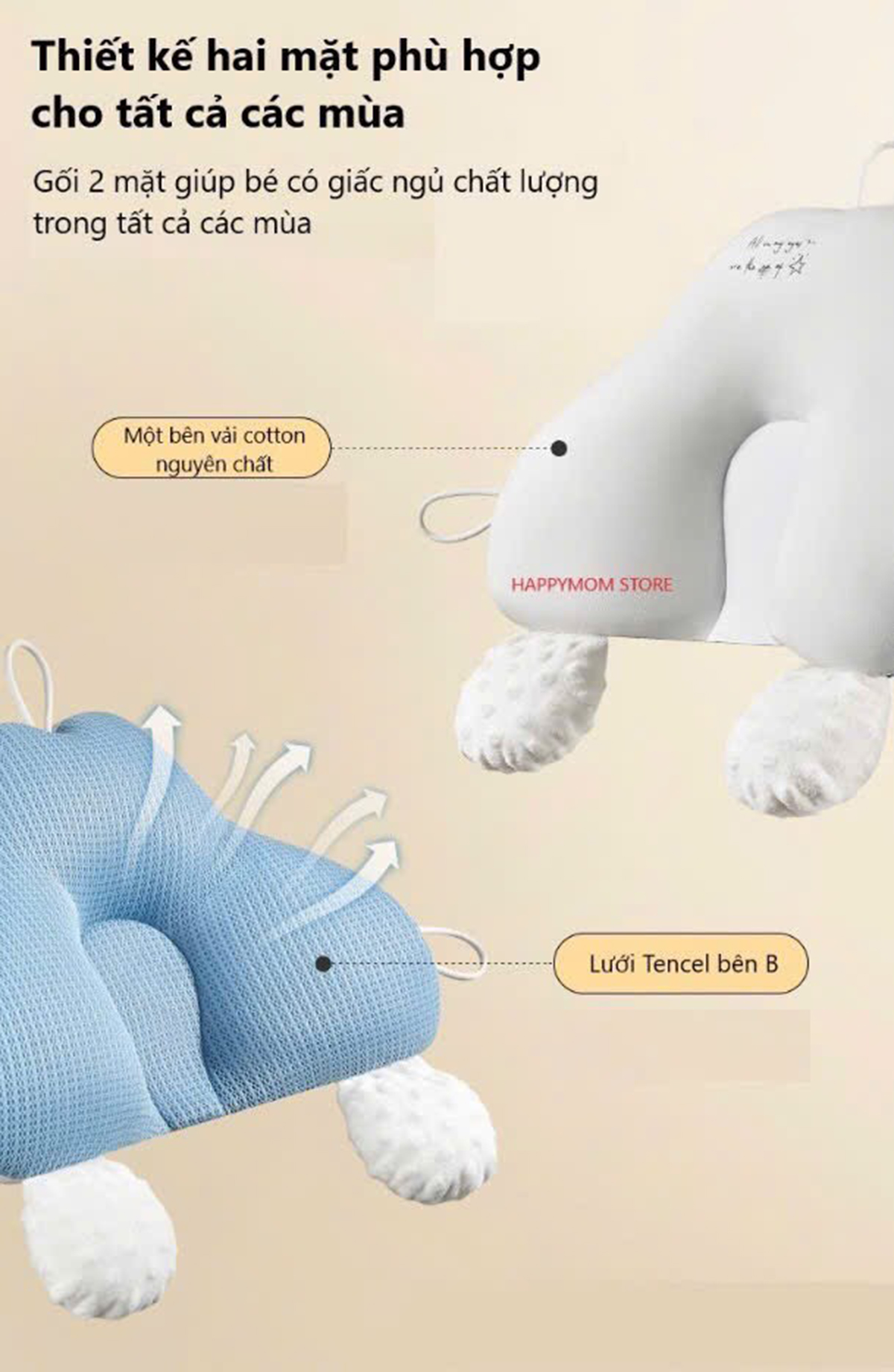 Gối U thông hơi cao cấp Kiluta