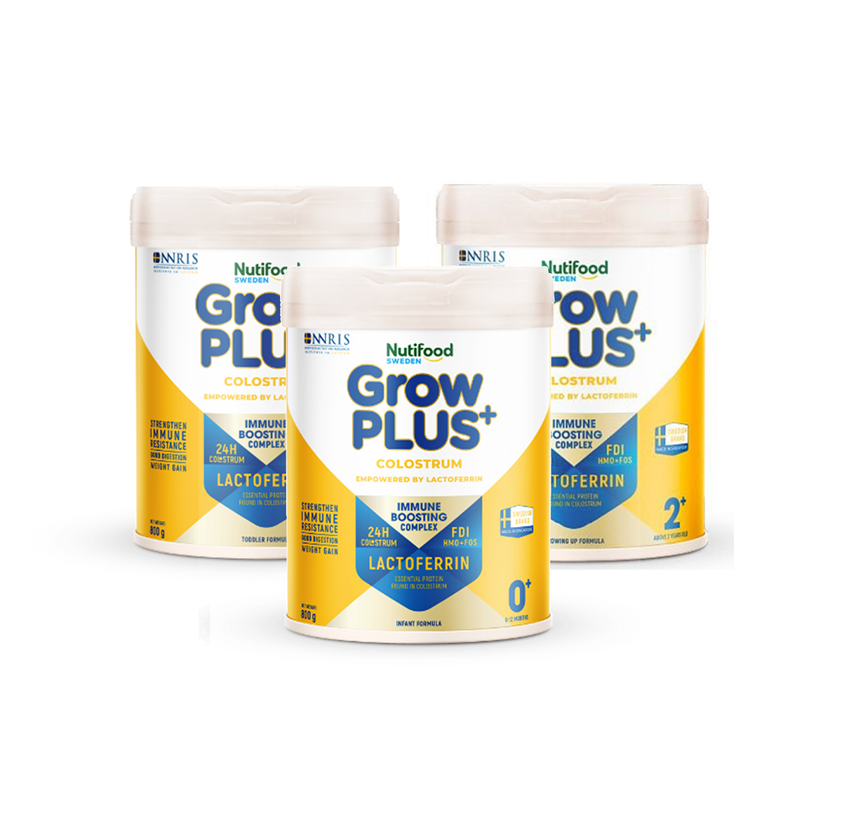 Sữa bột Grow plus vàng Lactoferrin các số