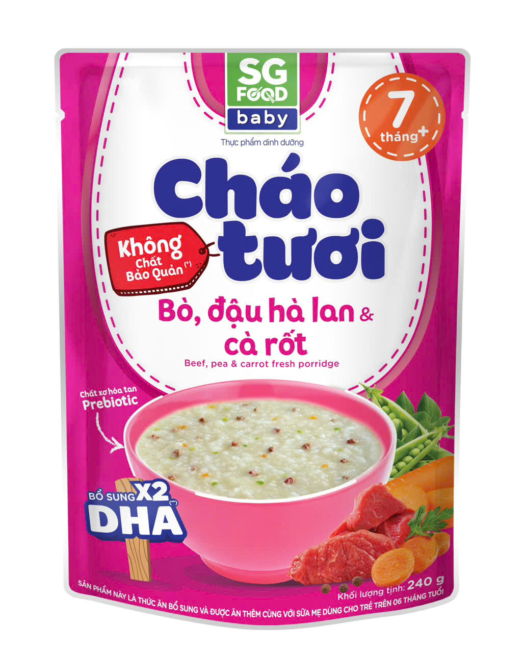 Cháo tươi SGF Baby 240g (7m+)