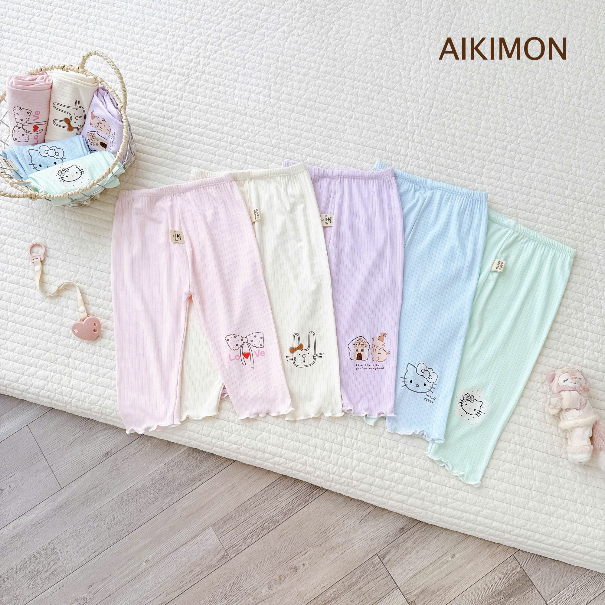 Combo 3 quần legging bé gái