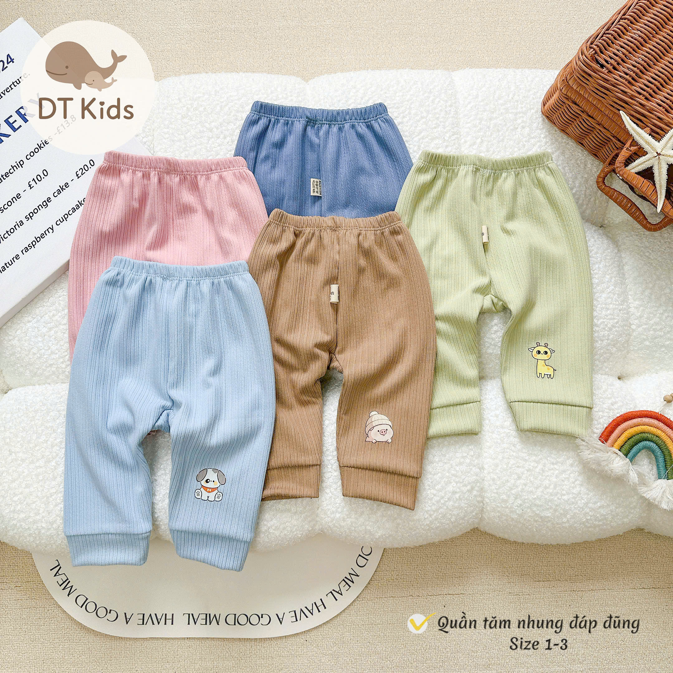 Set 3 Quần nhung tăm cao cấp