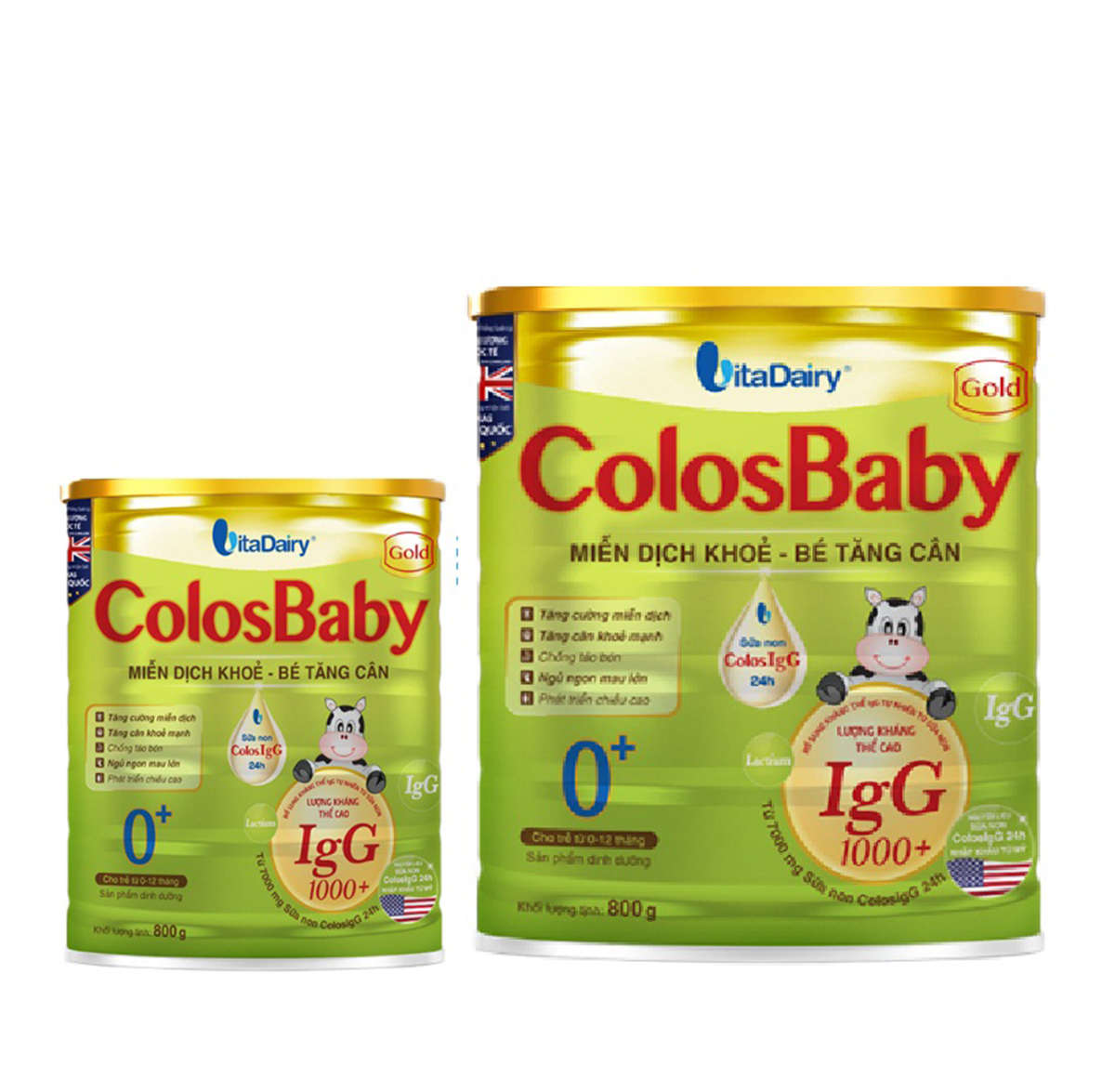 Sữa bột Colos Baby Gold các số