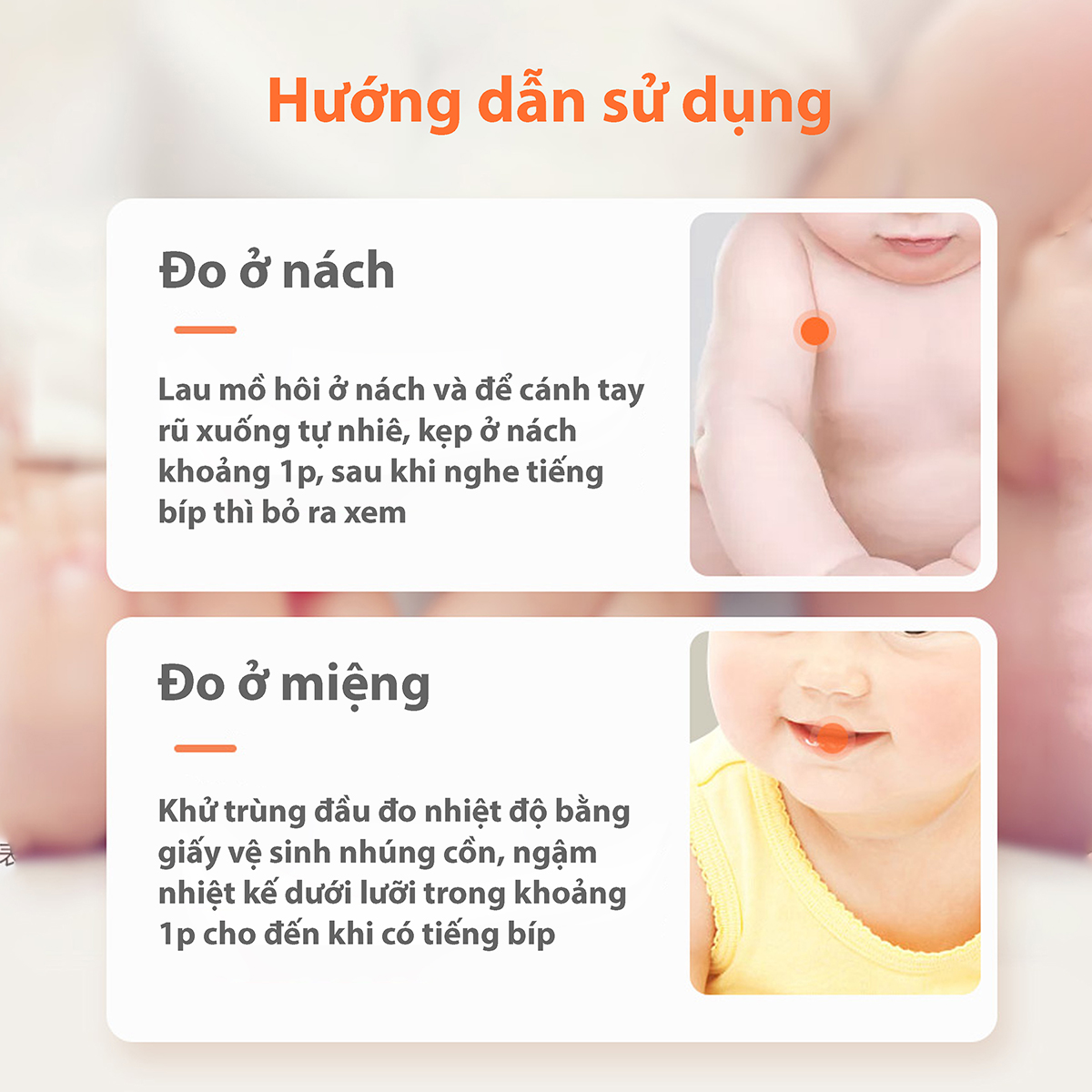 Nhiệt kế điện tử Kichi