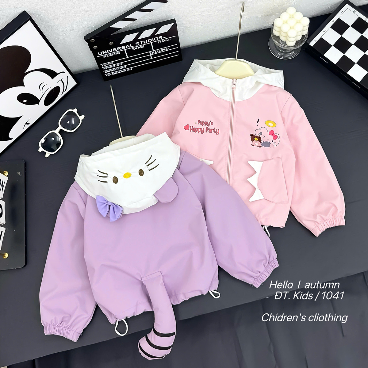 Áo khoác gió Kitty