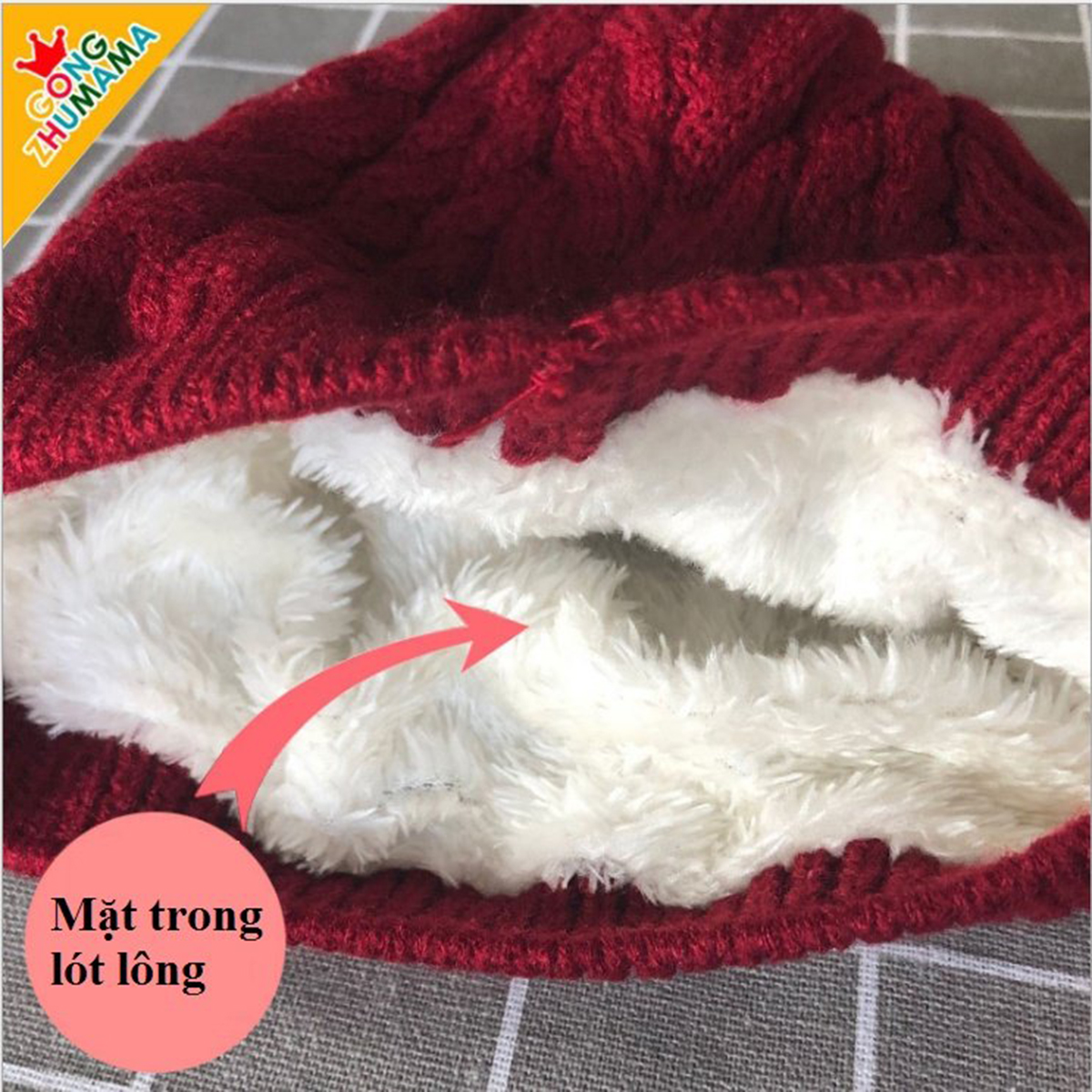 Mũ kèm khăn tai mèo