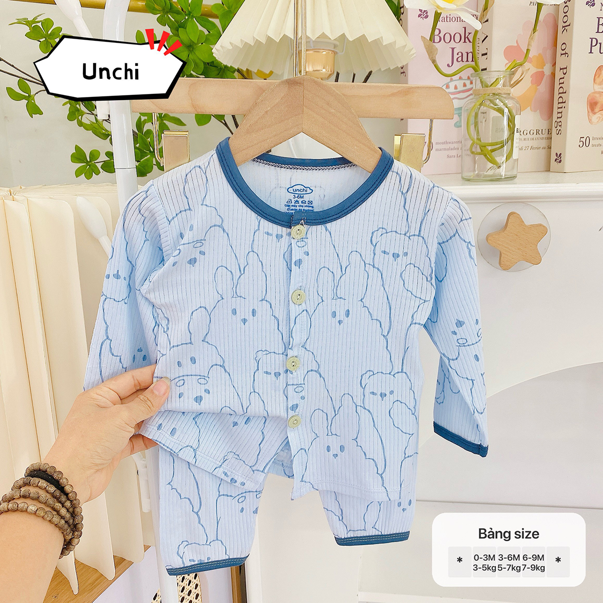 Bộ dài sơ sinh Unchi 1