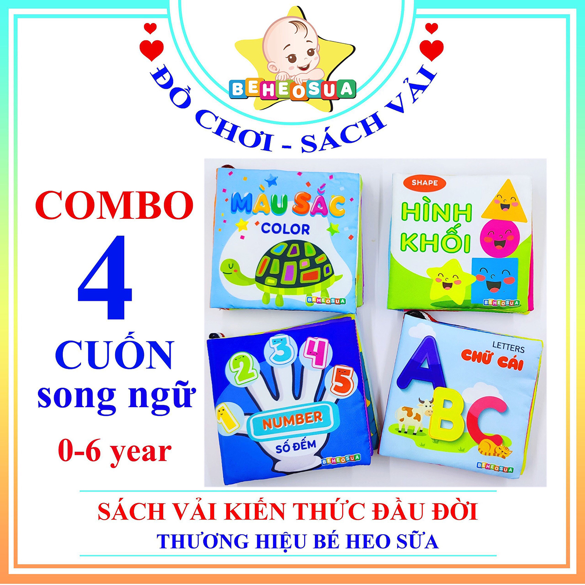 Sách vải theo chủ đề cho bé