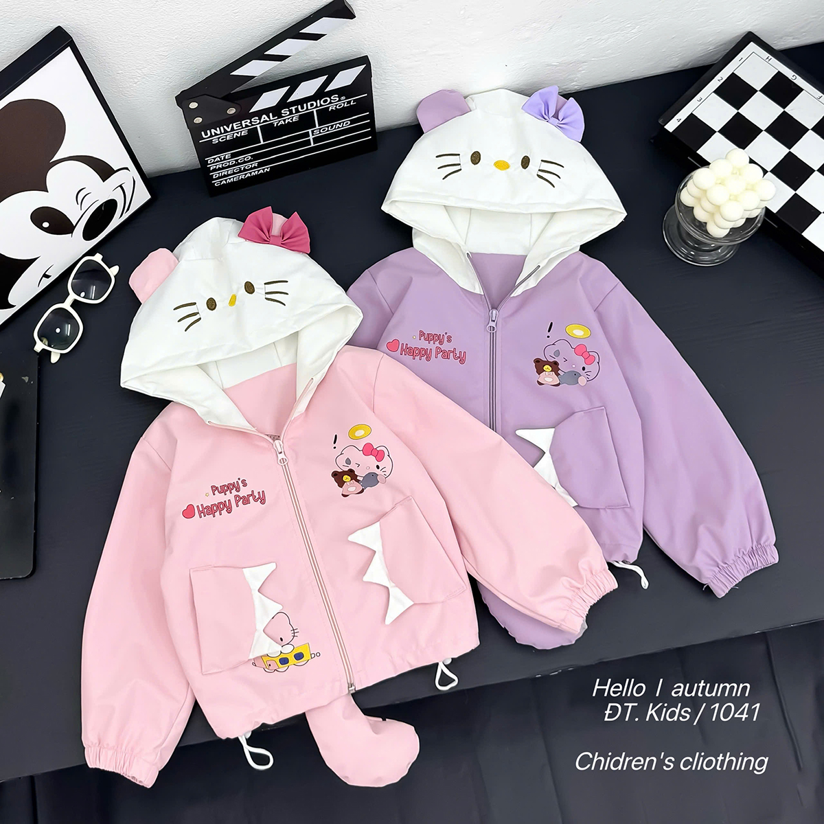 Áo khoác gió Kitty