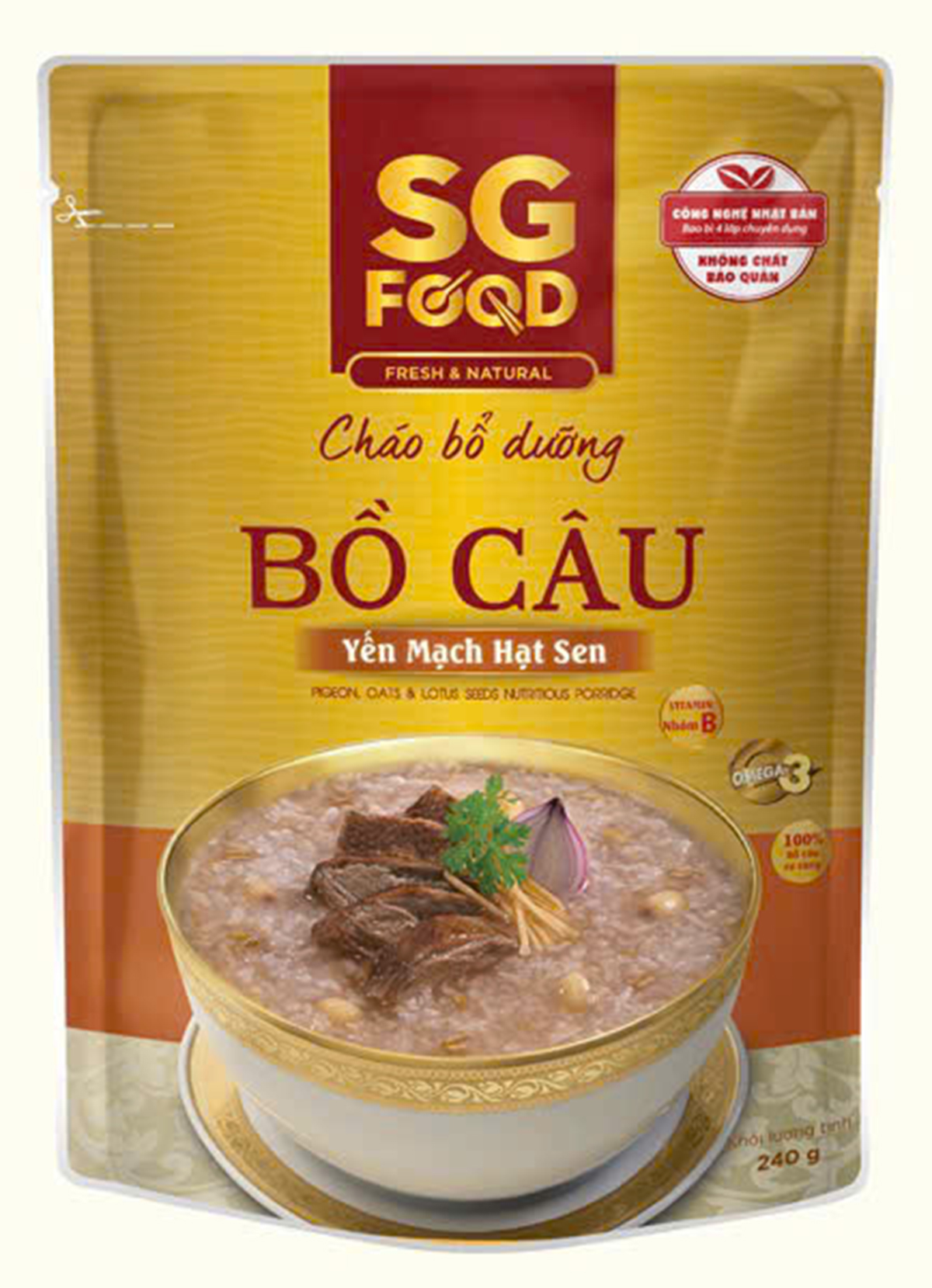 Cháo tươi Sài Gòn food cao cấp 12m+