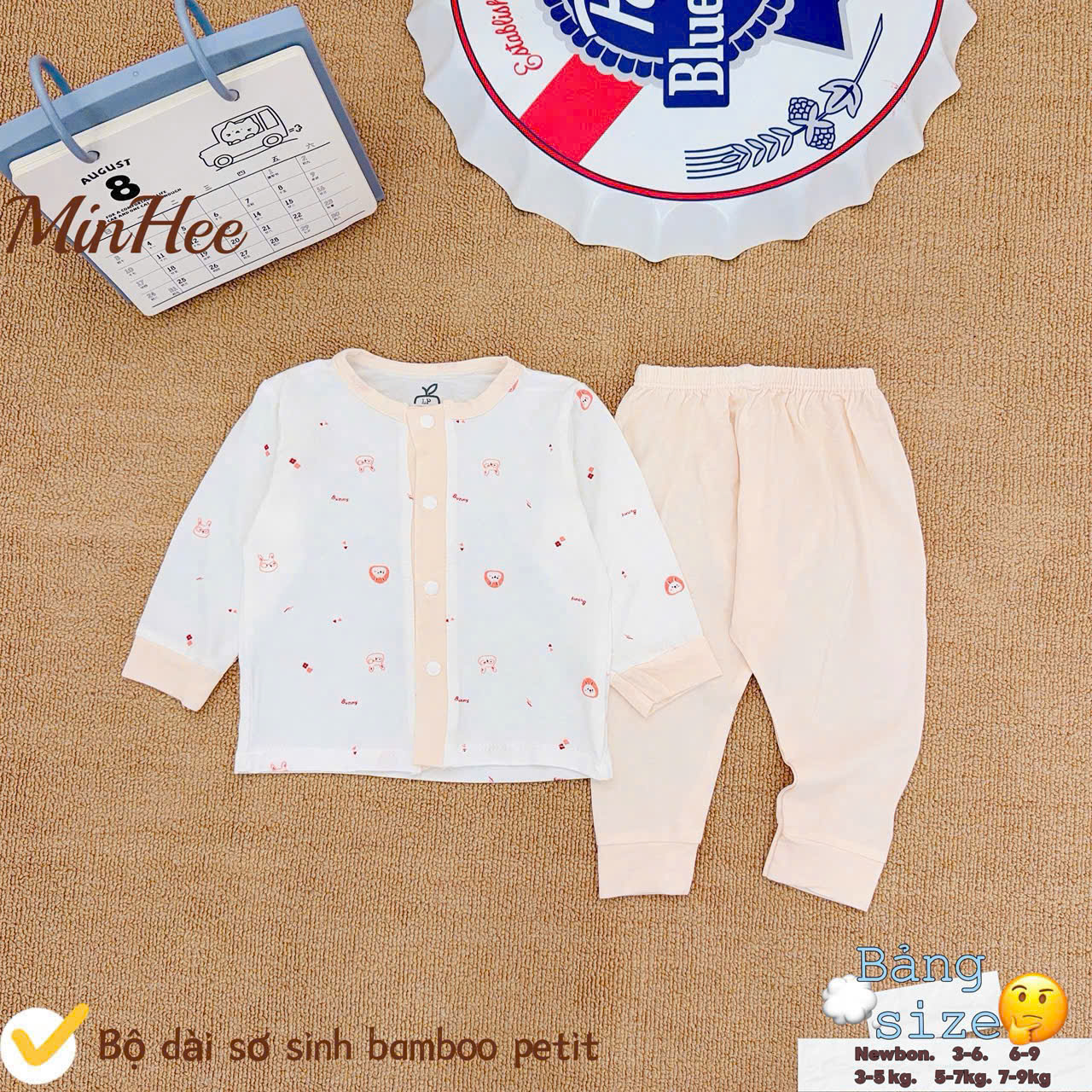 Bộ dài sơ sinh Minhee phối