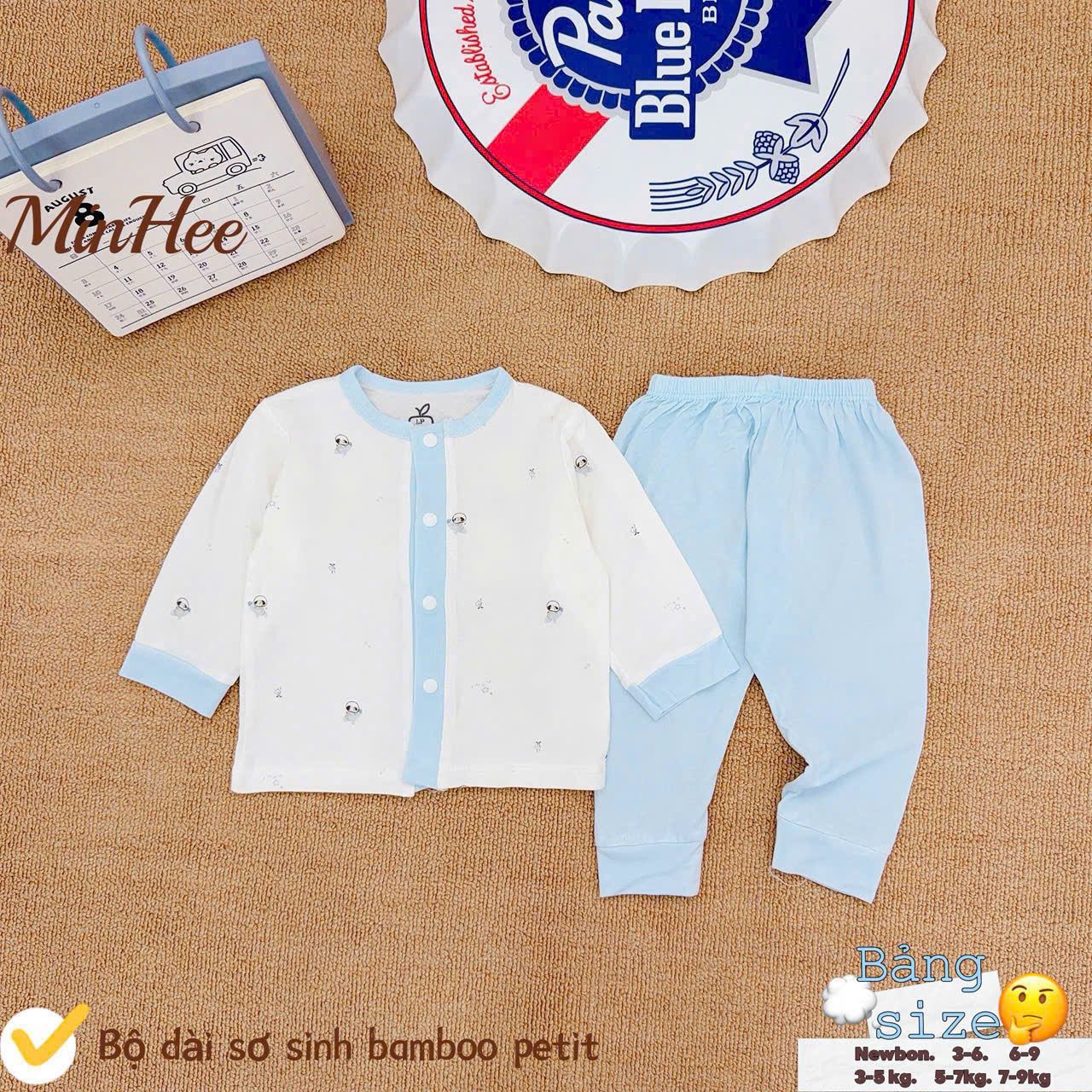 Bộ dài sơ sinh Minhee phối