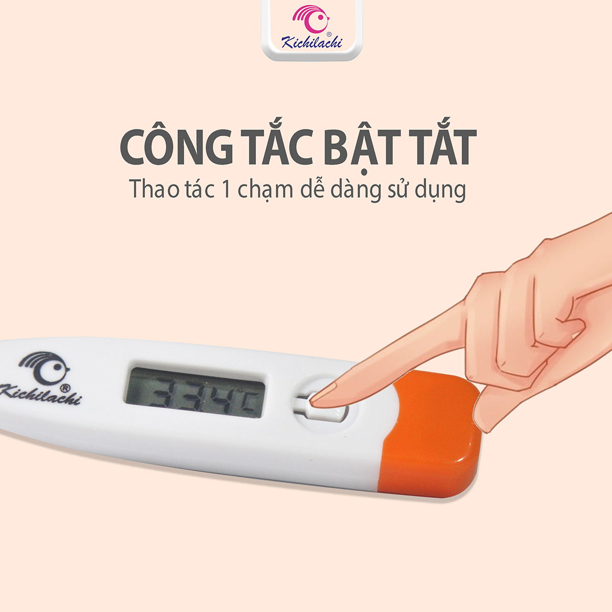 Nhiệt kế điện tử Kichi