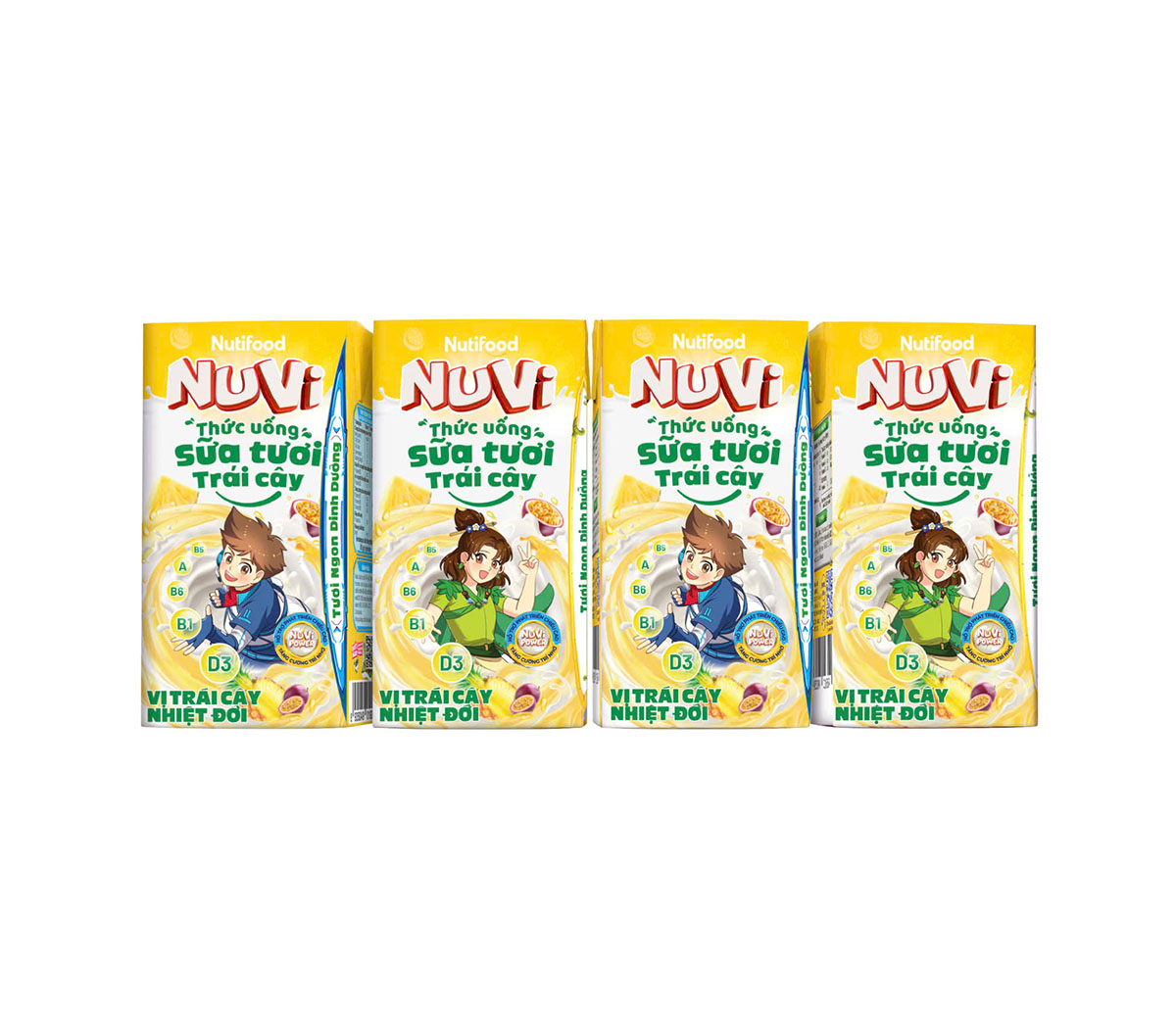Sữa trái cây Nuvi 180ml các vị