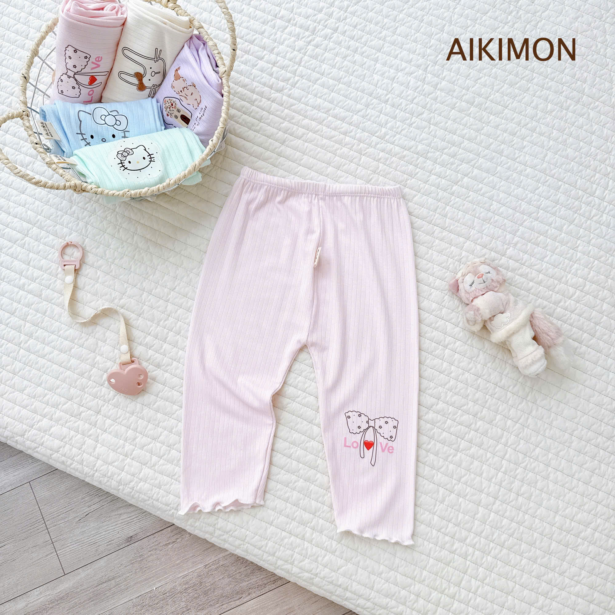 Combo 3 quần legging bé gái