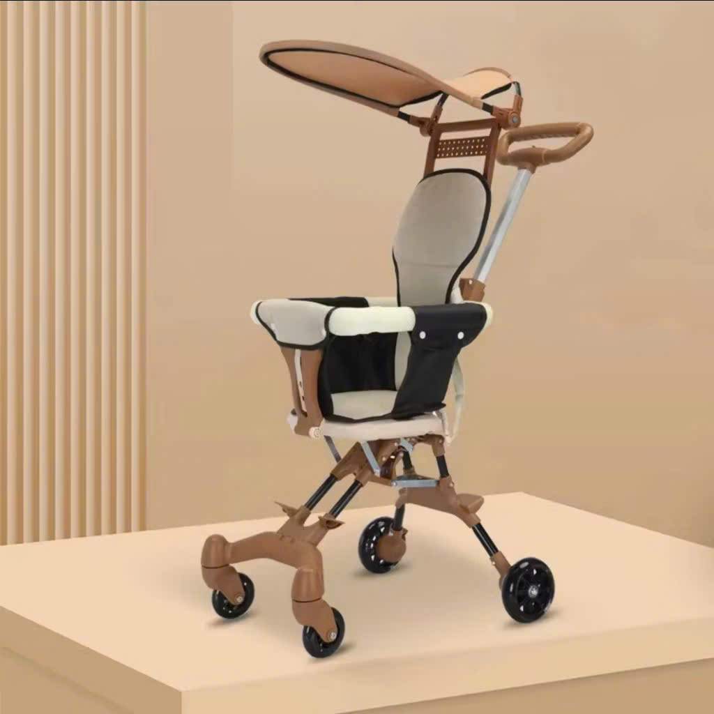 Xe đẩy gấp gọn có màn chắn(6m+)
