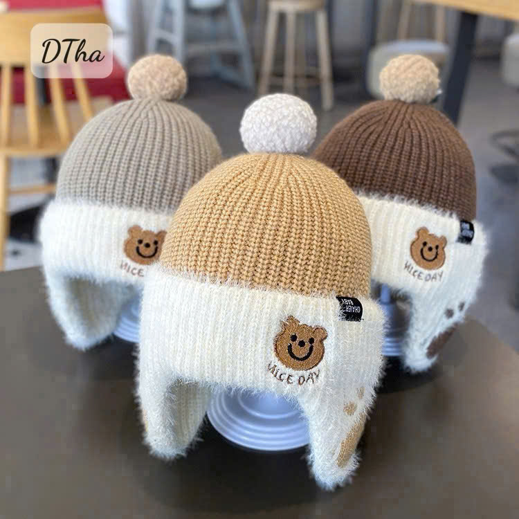 Mũ len gấu 2