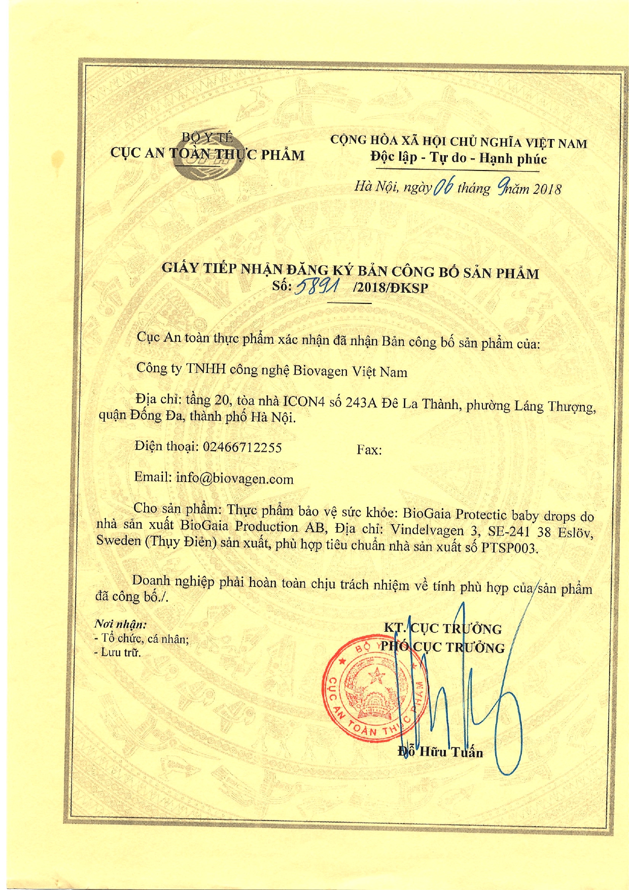 Men Biogaia 5ml (tem NK)