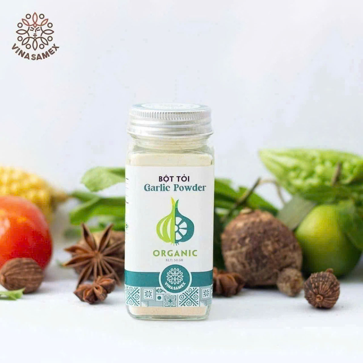 Bột tỏi organic Vinasamex 50g