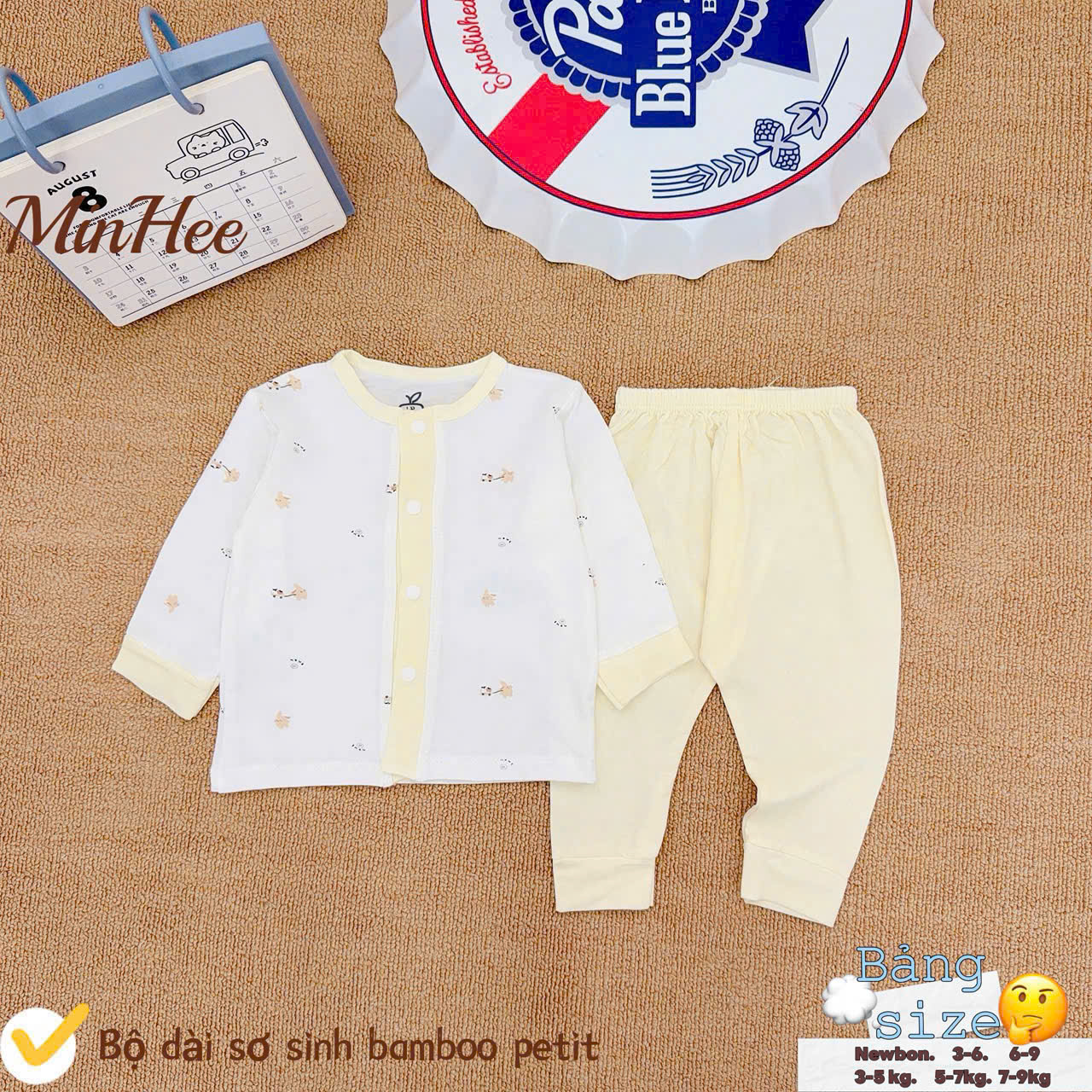 Bộ dài sơ sinh Minhee phối