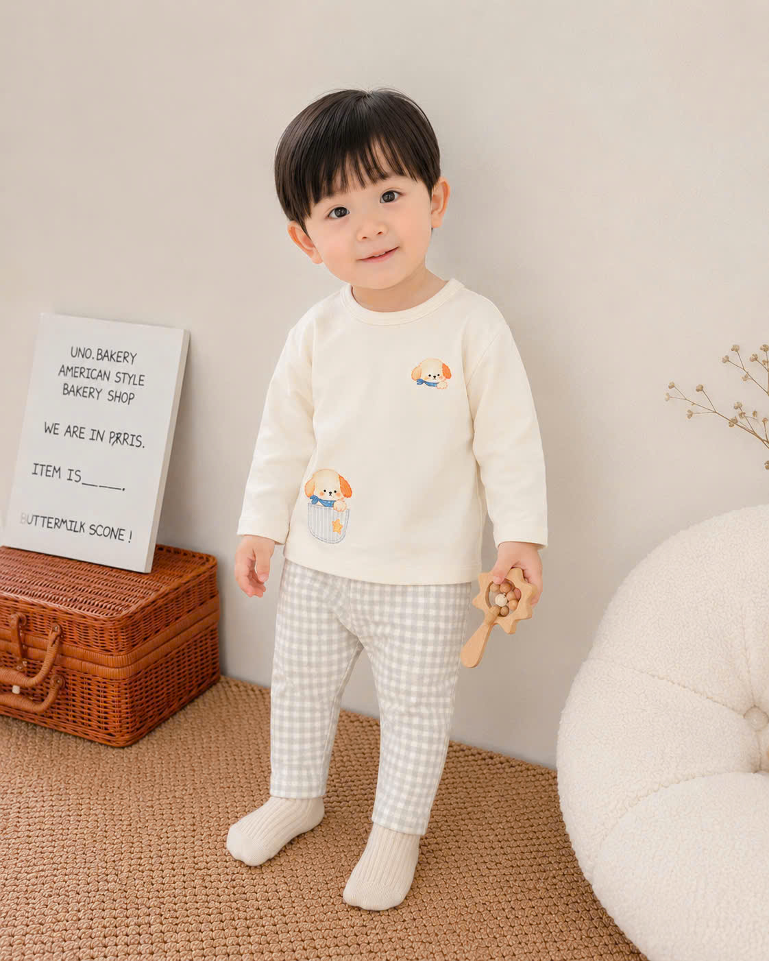 Bộ dài Cotton Bunny cao cấp 1