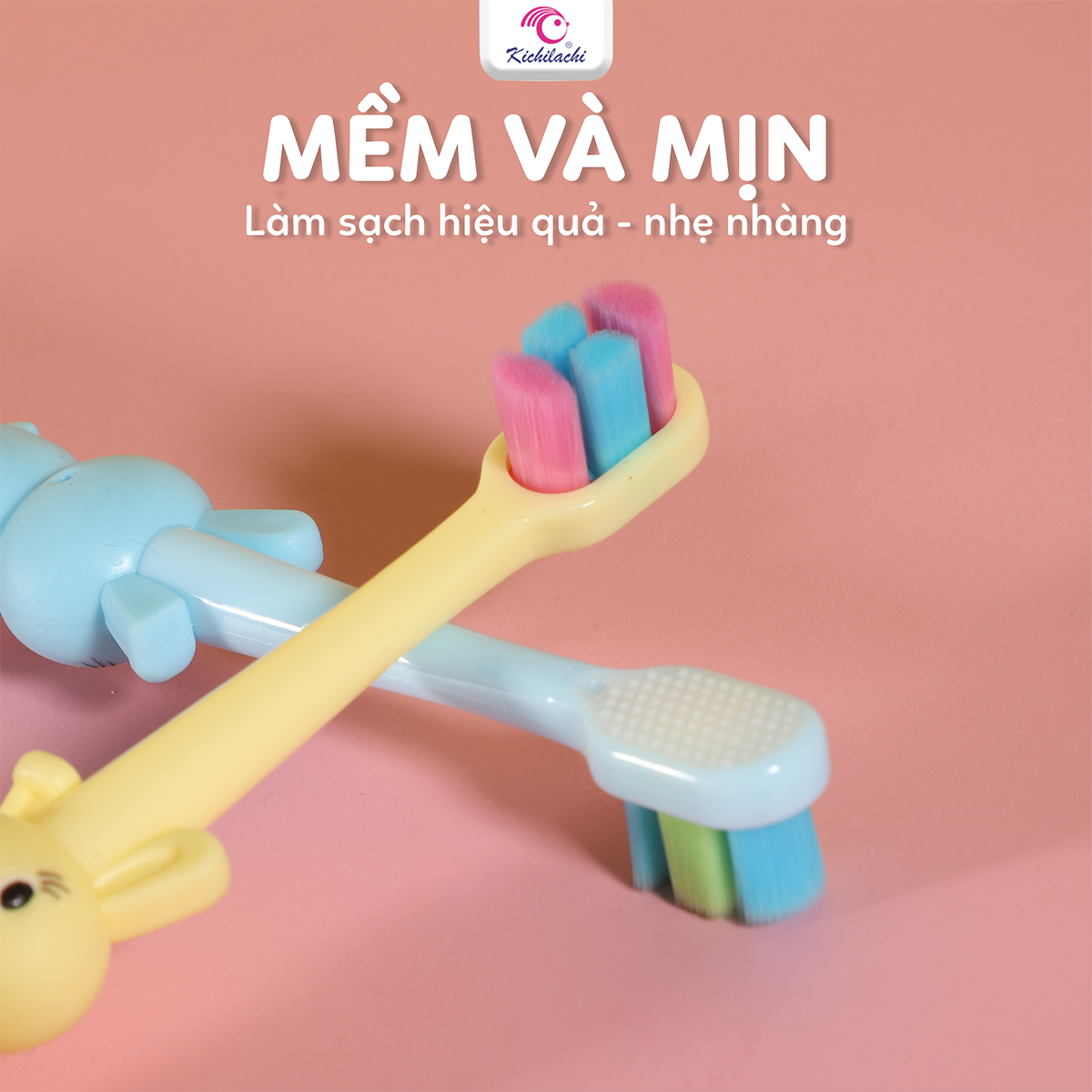 Bàn chải lông tơ cho bé (3y+)