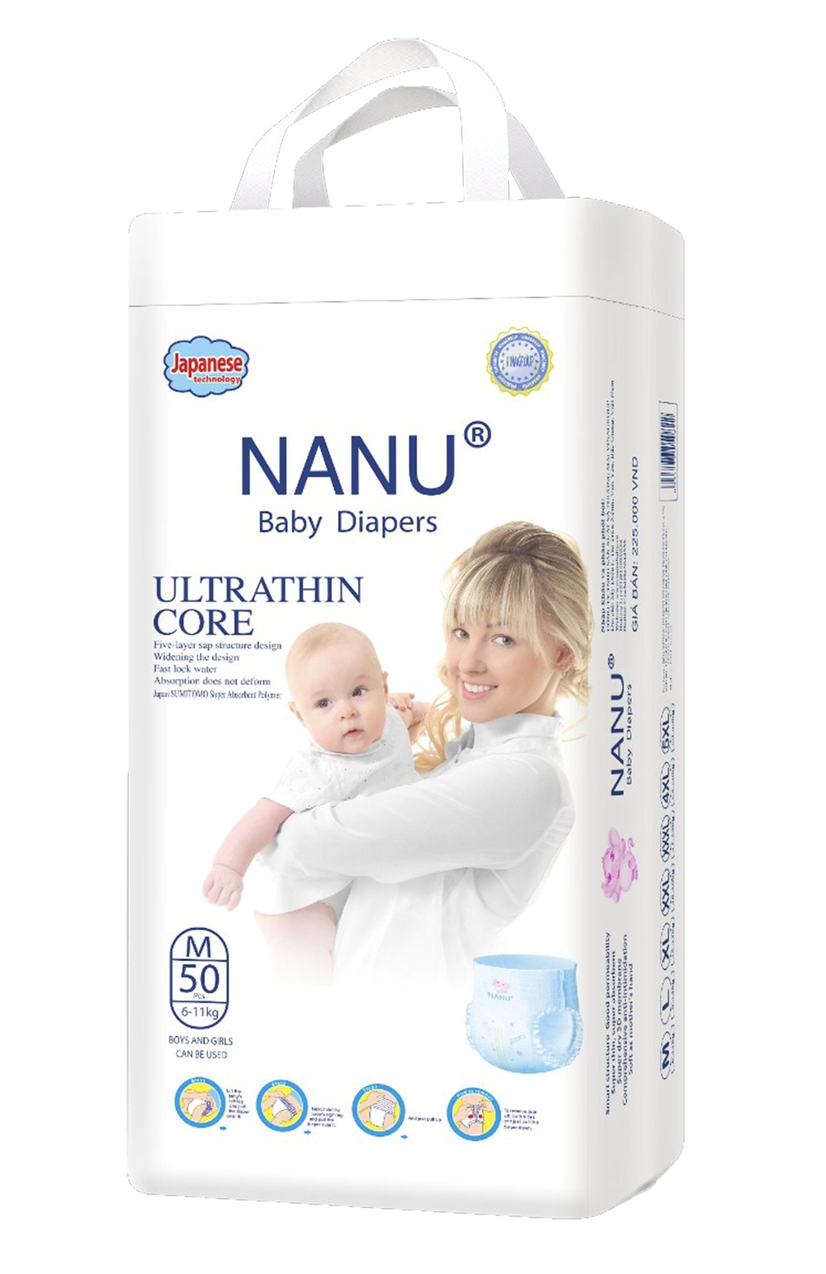 Bỉm quần Nanu các size