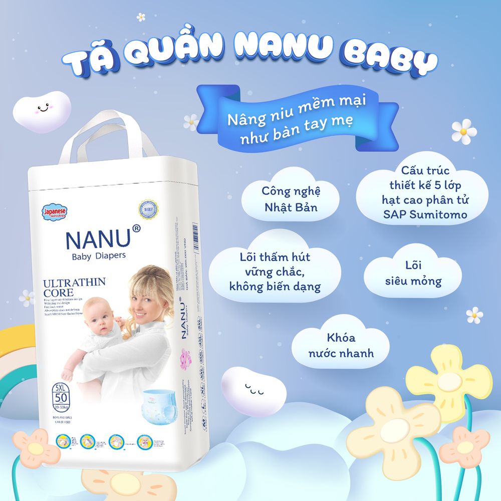 Bỉm quần Nanu các size
