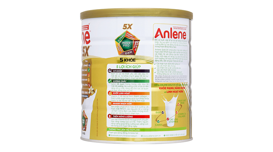 Sữa bột Enlene 5X 900g