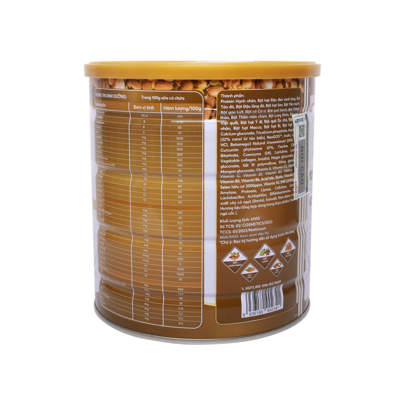 Sữa hạt Matti mum 650g