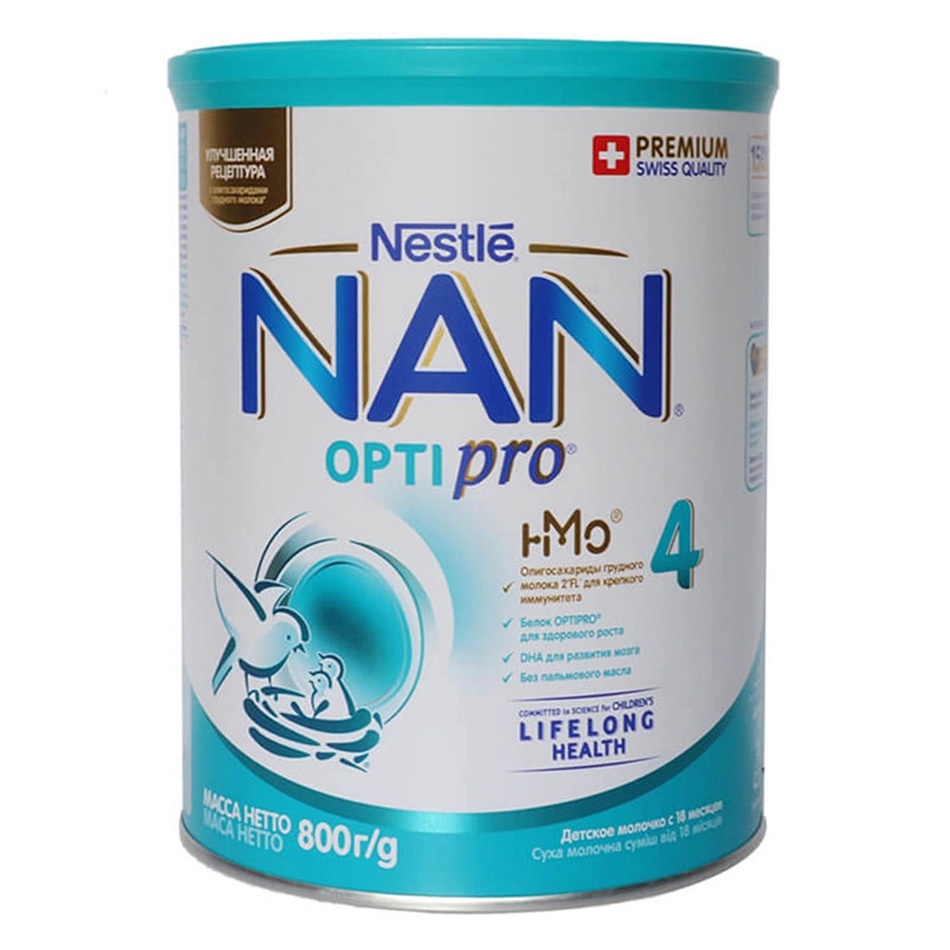 Sữa bột Nan Nga số 4 800g (18 tháng trở lên)