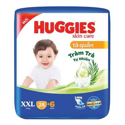 Bỉm quần Huggies tràm trà các size