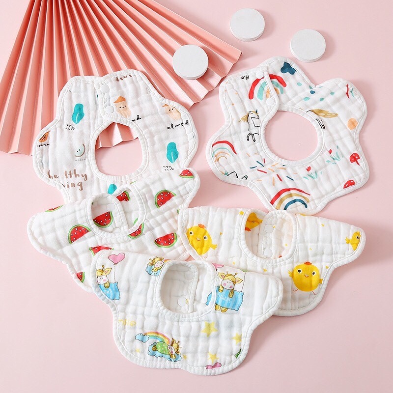 Yếm ăn dặm xô hoa